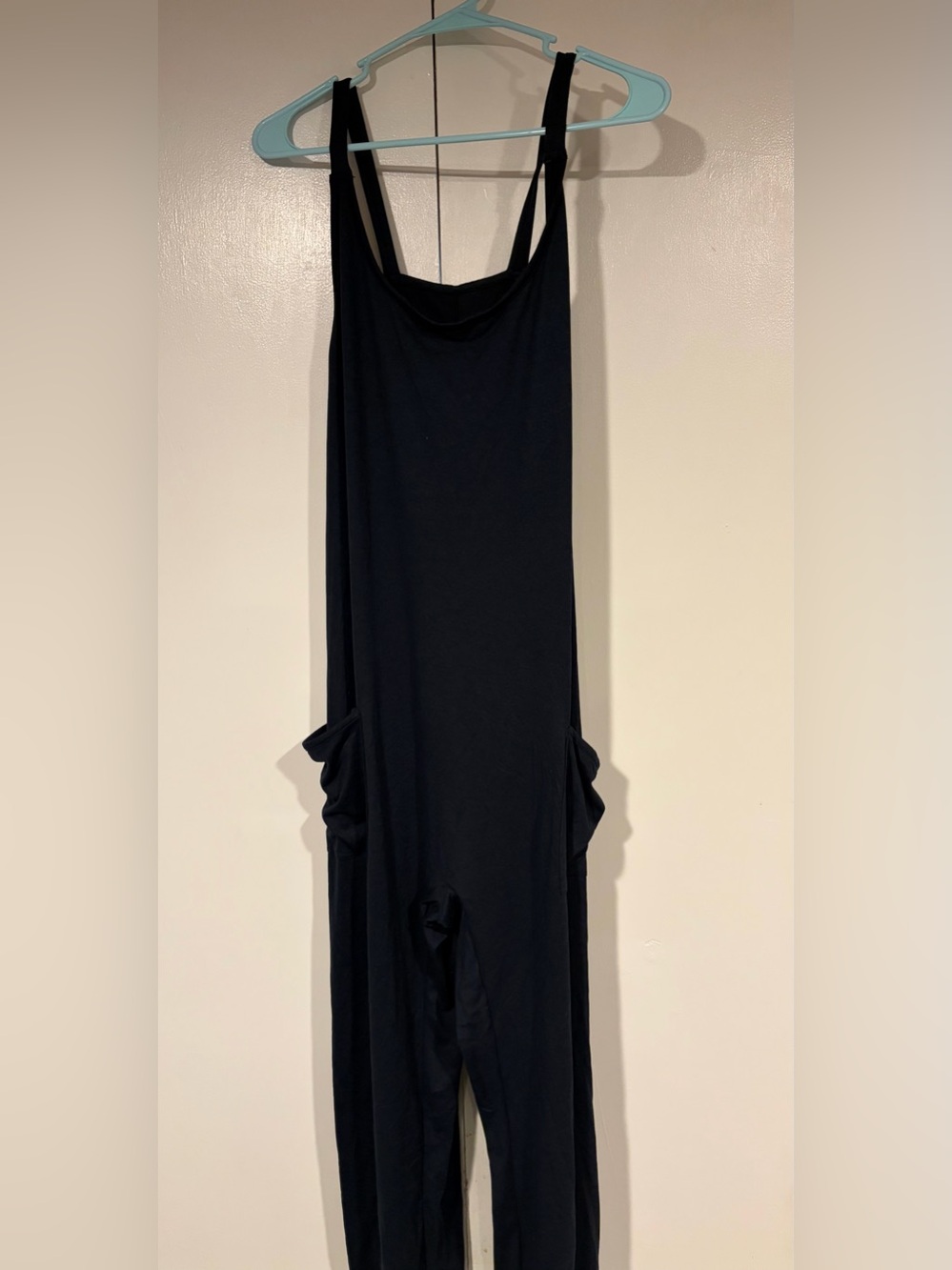 Zyia Black Sleeveless Jumpsuit with Side Pockets size M